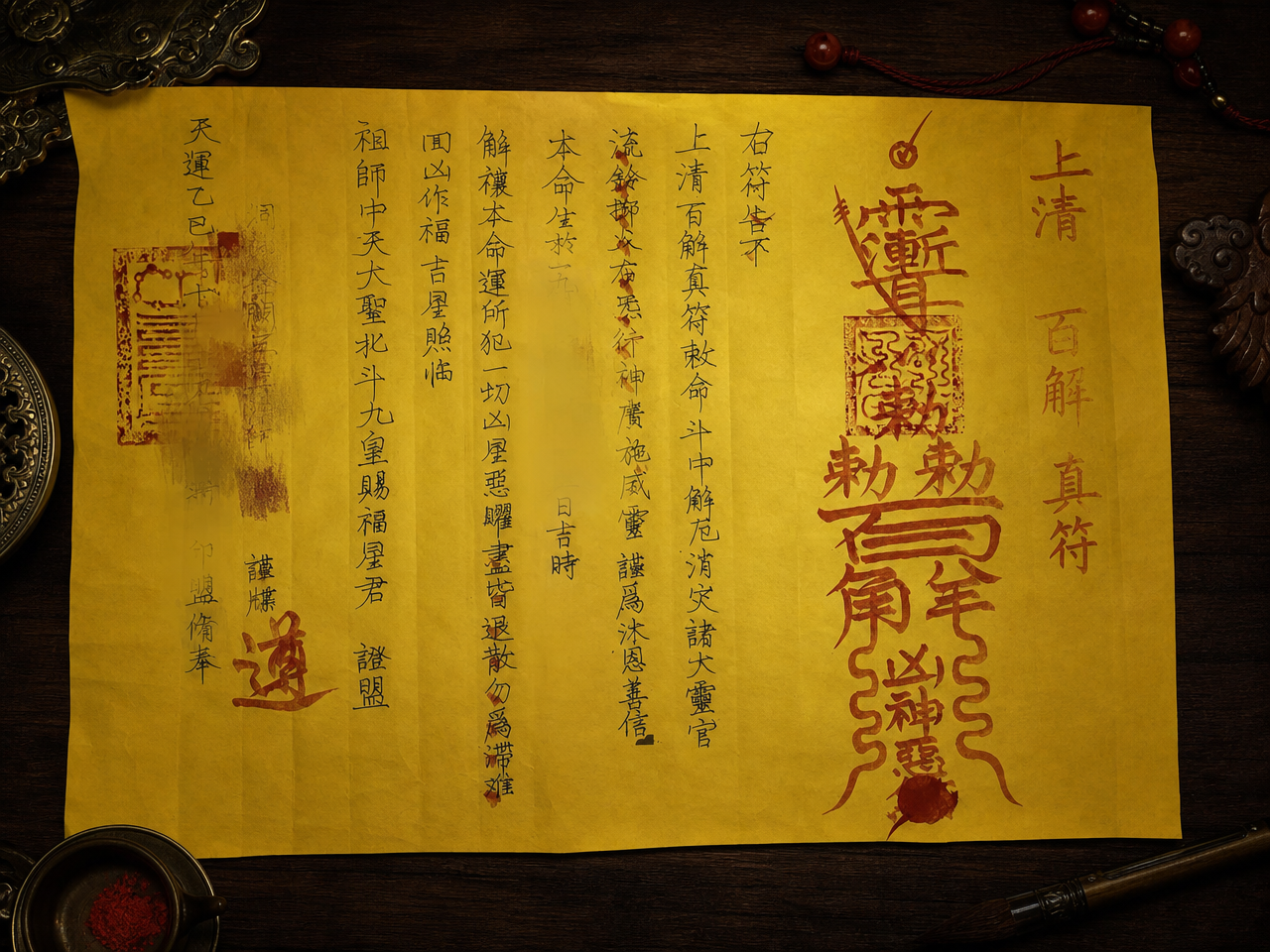 Traditional ritual document